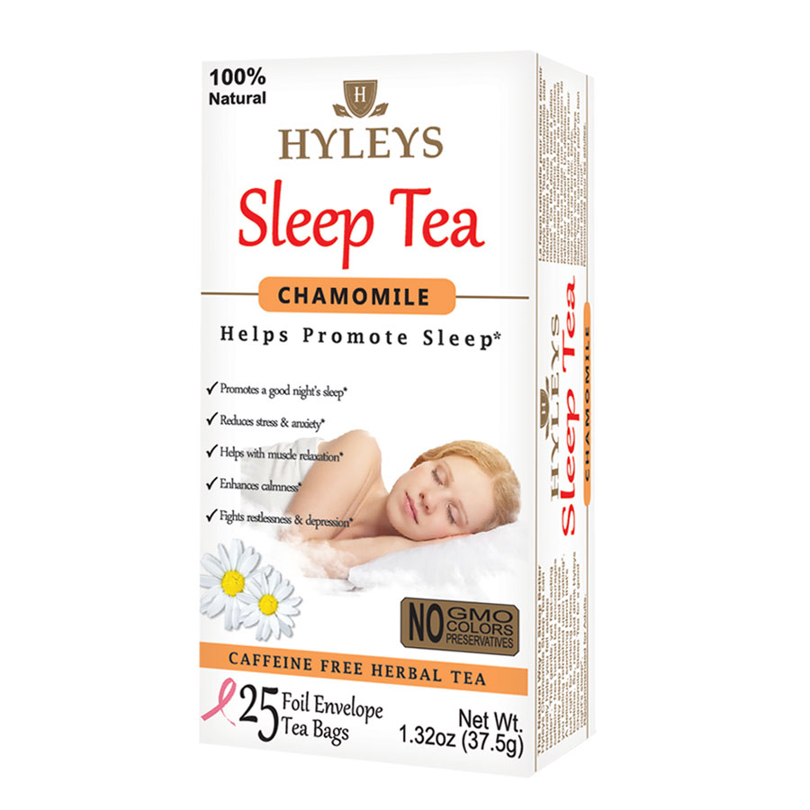 4hyleys natural sleep aid chamomile tea -stress & anxiety reduces